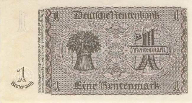 1 Rentenmark 1937 ro.166b F